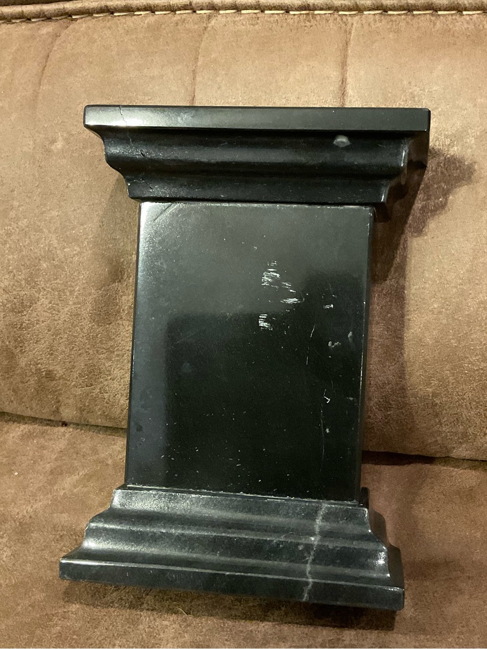 Black Marble Column Trophy or Decor